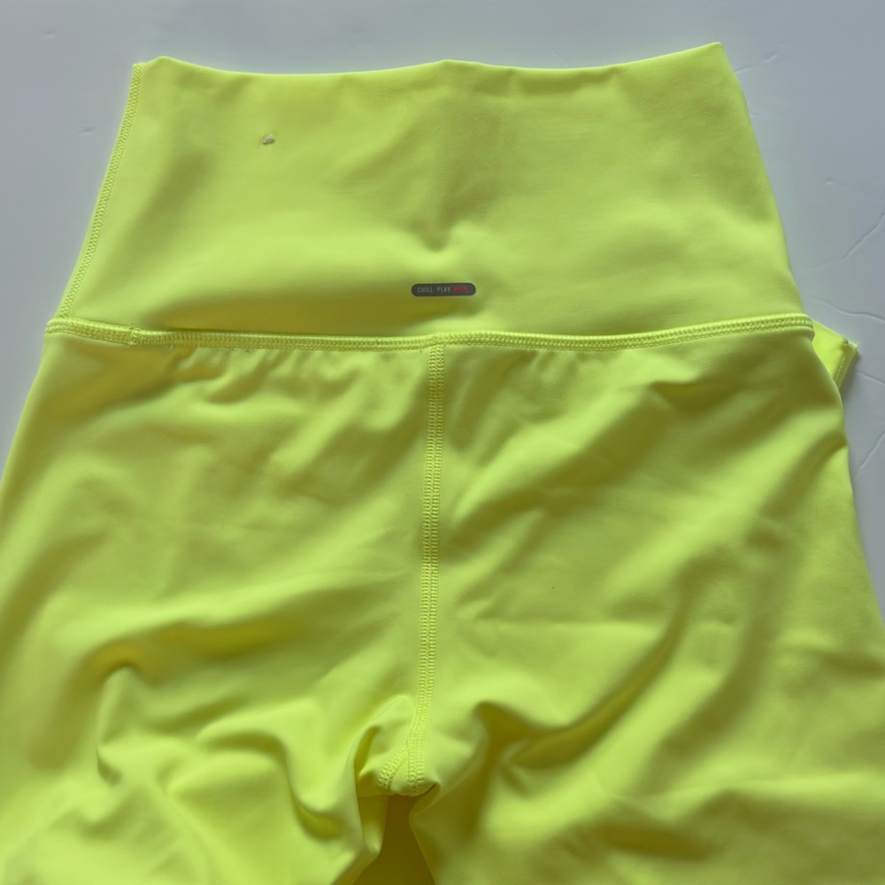Aerie leggings, neon yellow, size S.
